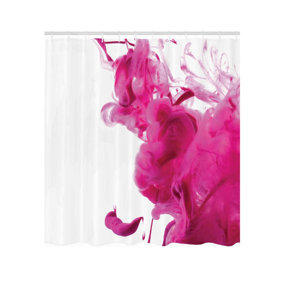 Wrought Studio Chasya 13 Piece Abstract Shower Curtain Set + Hooks